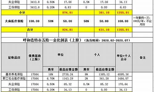 呼和浩特五险一金缴纳比例_呼和浩特五险一金价格